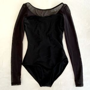 MARIIA MESH LONG SLEEVE BALLET/DANCE LEOTARD (LIKE NEW)